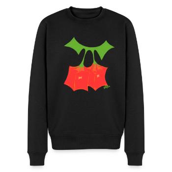 Cerises hyperboliques - Pull Premium bio Homme - noir - Devant - Nico (187cm)