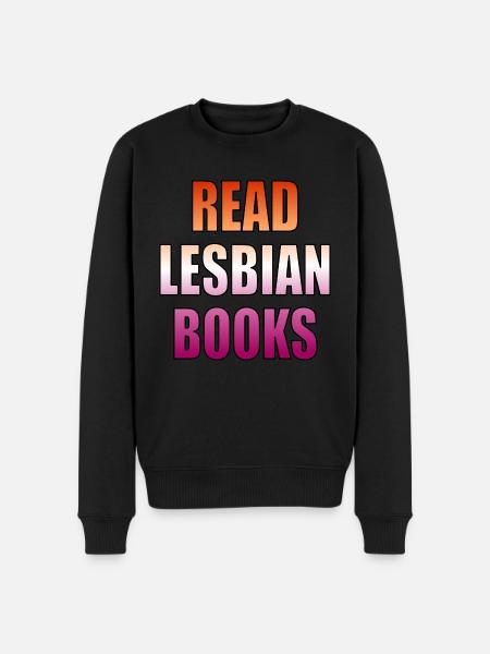 Read Lesbian Books - Men's Premium Organic Jumper - black