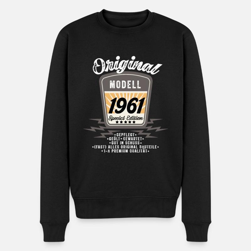 Modell 1961 - Männer Premium Bio Pullover - Schwarz