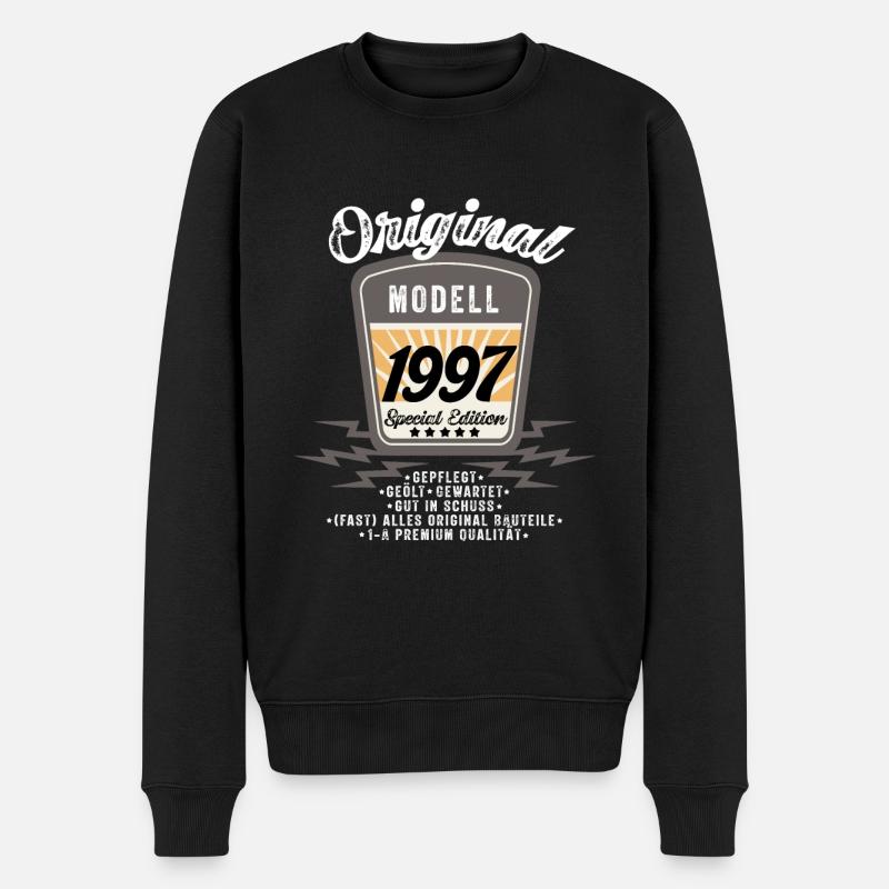 Modell 1997 - Männer Premium Bio Pullover - Schwarz