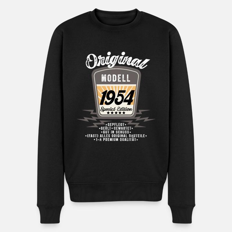 Modell 1954 - Männer Premium Bio Pullover - Schwarz