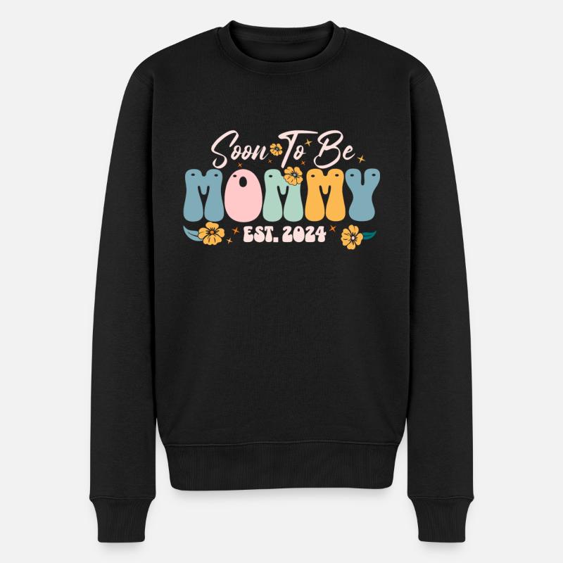 Bientôt maman est 2024 nouvelle maman grossesse - Pull Premium bio Homme - noir