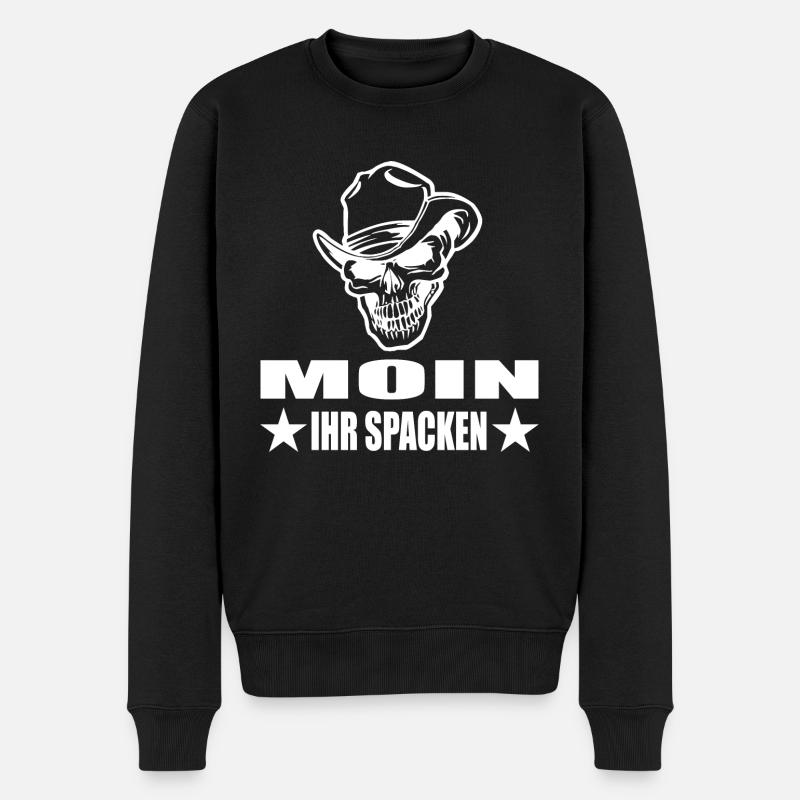 Moin - Männer Premium Bio Pullover - Schwarz