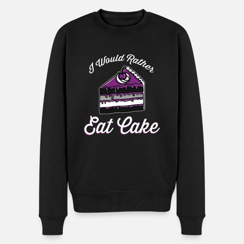 Je préférerais manger du gâteau Ace Pride - Pull Premium bio Homme - noir