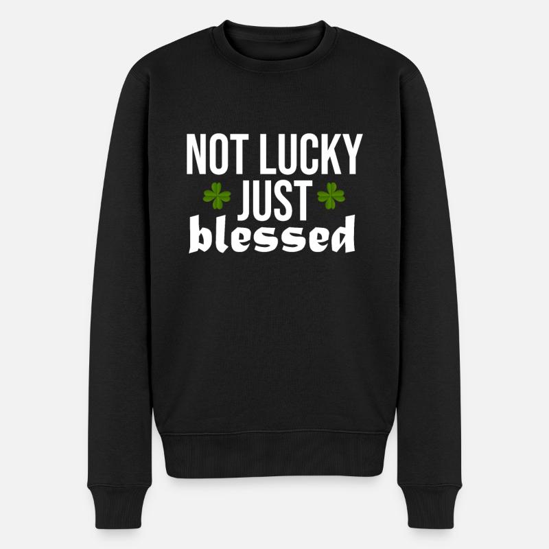 Lucky Luck Bénédiction Béni Divin - Pull Premium bio Homme - noir
