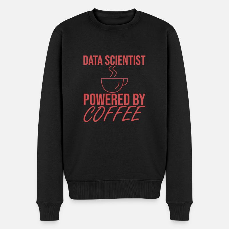 "Data Scientist Coffee | Data Scientist" - Männer Premium Bio Pullover - Schwarz