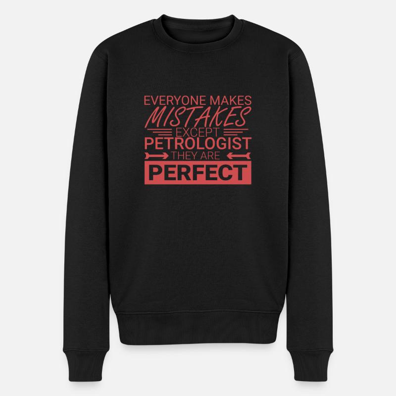 « Pétrologue Perfect | Pétrologie » - Pull Premium bio Homme - noir