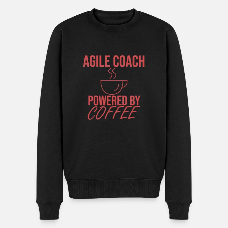 « Agile Coach Coffee | Agile » - Pull Premium bio Homme - noir