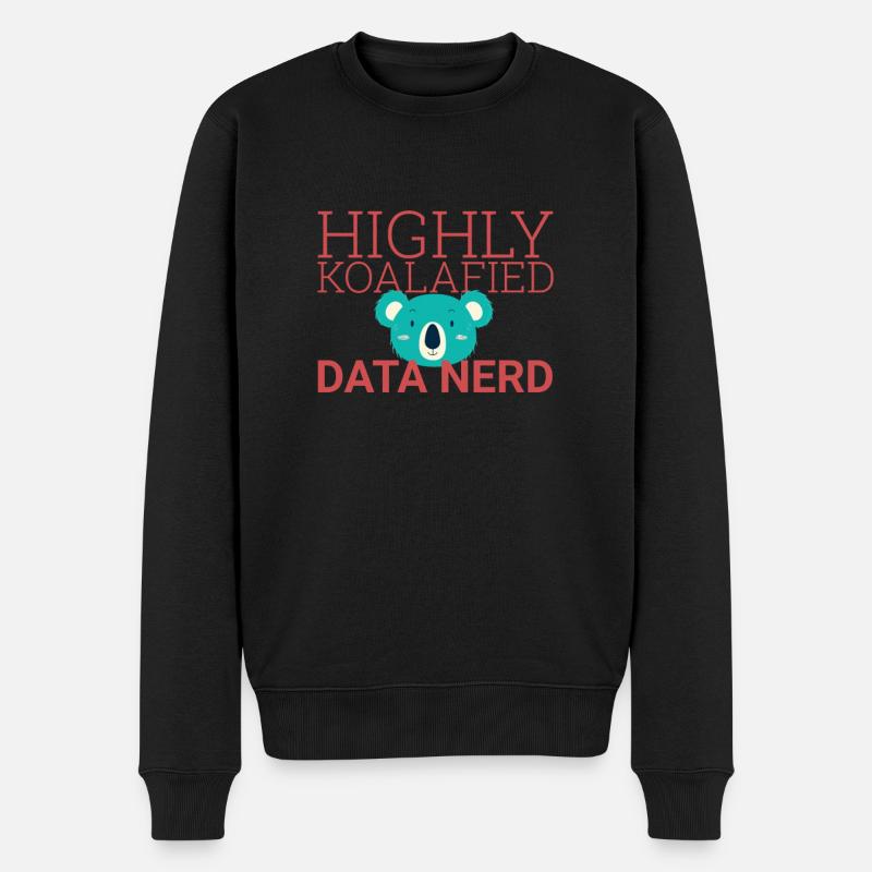 « Data Nerd Koalafied | Science des données » - Pull Premium bio Homme - noir