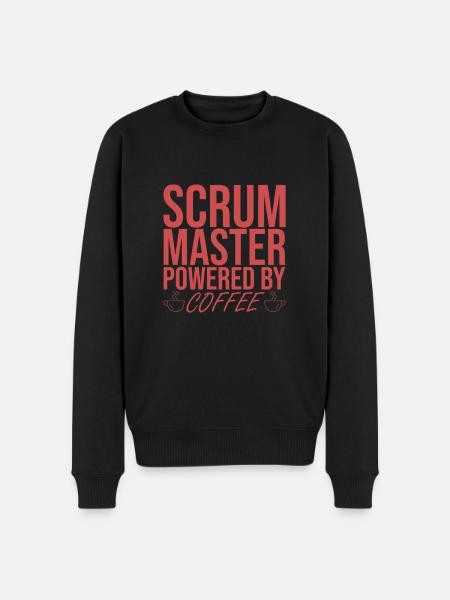 "Scrum Master Coffee | " Scrum Master"" - Men's Premium Organic Jumper - black