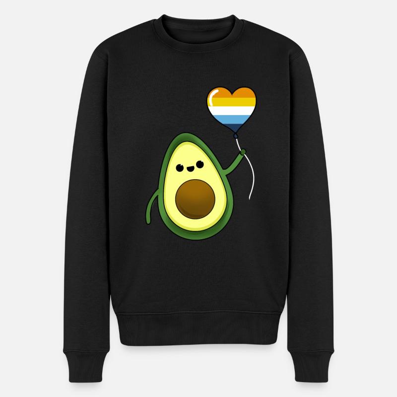 Avocat avec ballon Aroace Pride - Pull Premium bio Homme - noir