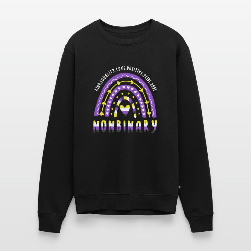 Nonbinary Pride Nonbinary Regenbogen Männer Premium Bio Pullover
