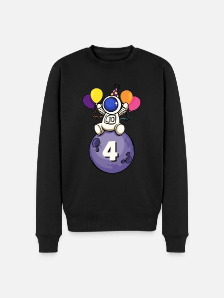 4 ans espace anniversaire 4. - Pull Premium bio Homme - noir