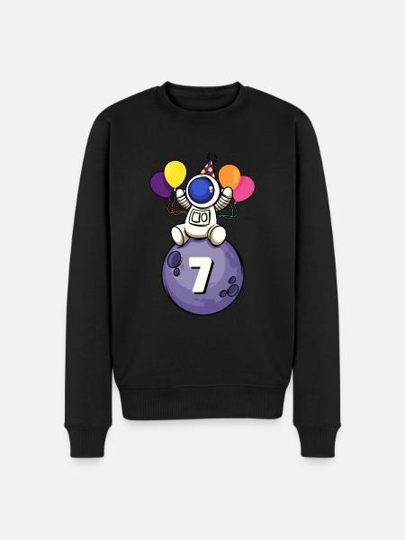 7 ans espace anniversaire 7. - Pull Premium bio Homme - noir