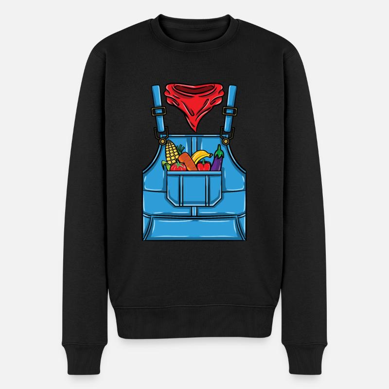 Landwirtin Kostüm Halloween - Männer Premium Bio Pullover - Schwarz