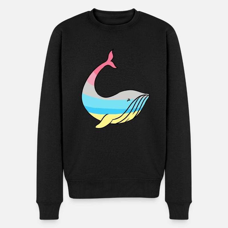Fierté De Whale Genderflux - Pull Premium bio Homme - noir