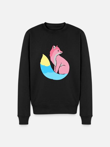Genderflux Fuchs Genderflux Pride - Men's Premium Organic Jumper - black