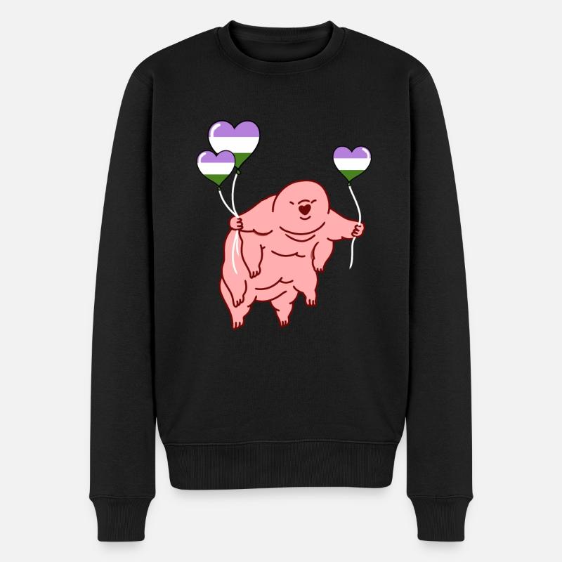 Tardigrade Balloon Genderqueer Pride - Pull Premium bio Homme - noir
