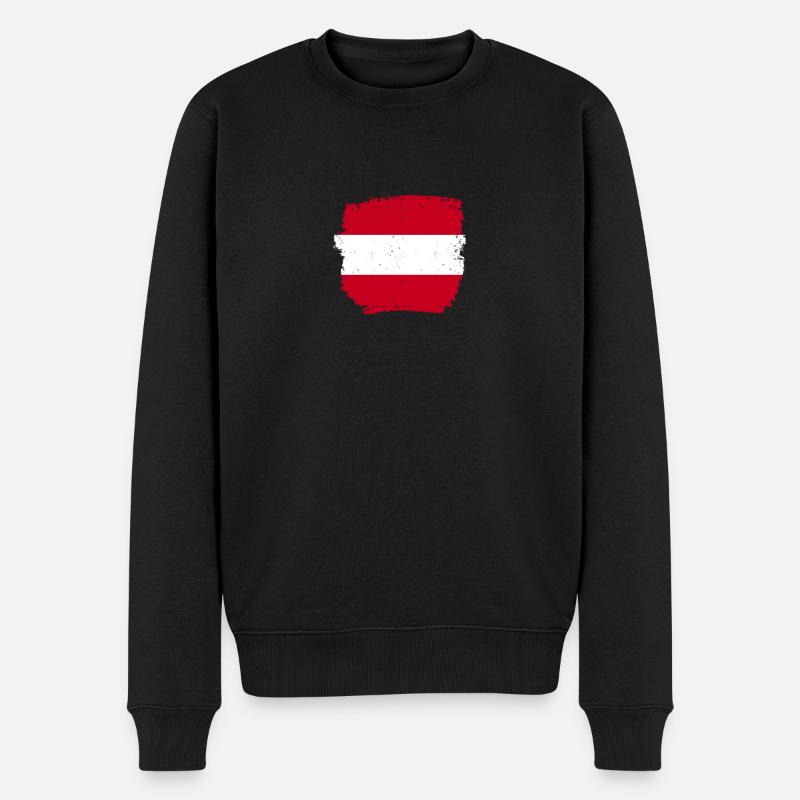 Autriche Drapeau autrichien Autrichien - Pull Premium bio Homme - noir
