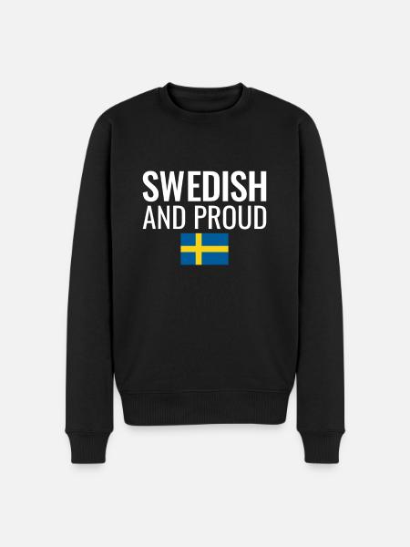 Svensk Og Stolt Sverige Svensk flagg - Premium økologisk genser for menn - svart