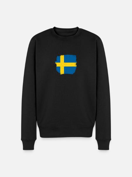 Sweden Swedish flag Proud Swede - Men's Premium Organic Jumper - black