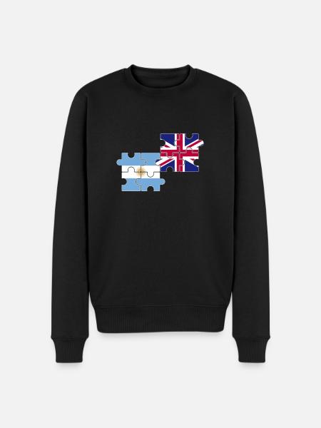 Argentina UK Flag Argentine - Men's Premium Organic Jumper - black