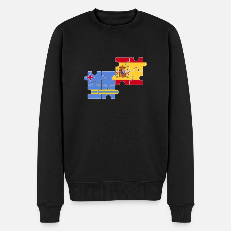Aruba Espagne Drapeau Espagnol Aruban - Pull Premium bio Homme - noir