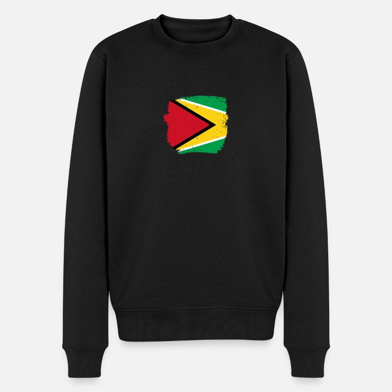 Guyana Drapeau guyanais Guyanais - Pull Premium bio Homme - noir