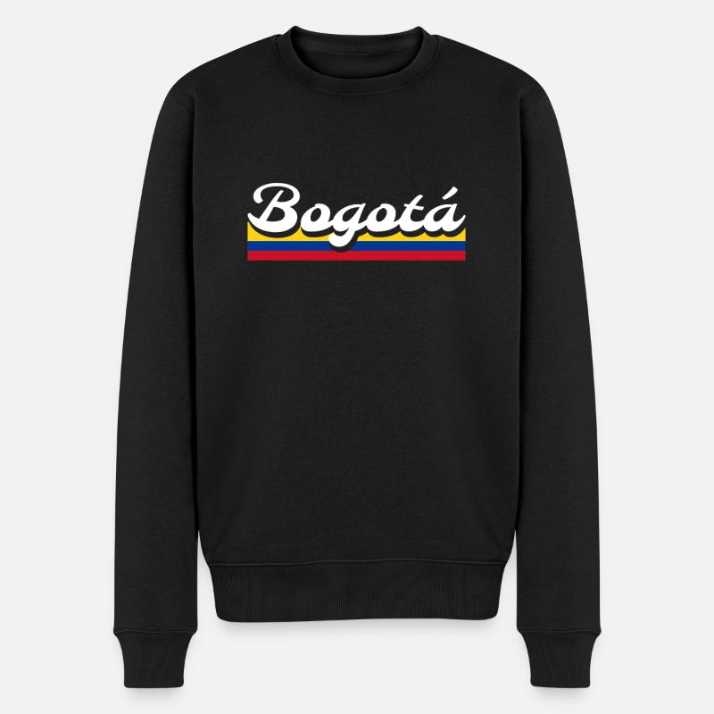 Bogotá Colombie Drapeau colombien - Pull Premium bio Homme - noir