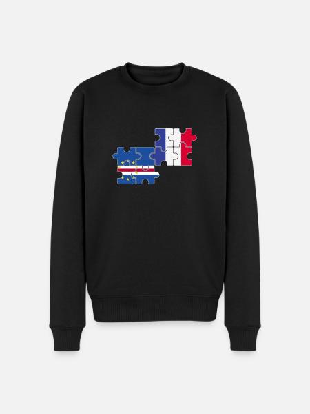 Cap-Vert France Drapeau Cap-Vert français - Pull Premium bio Homme - noir