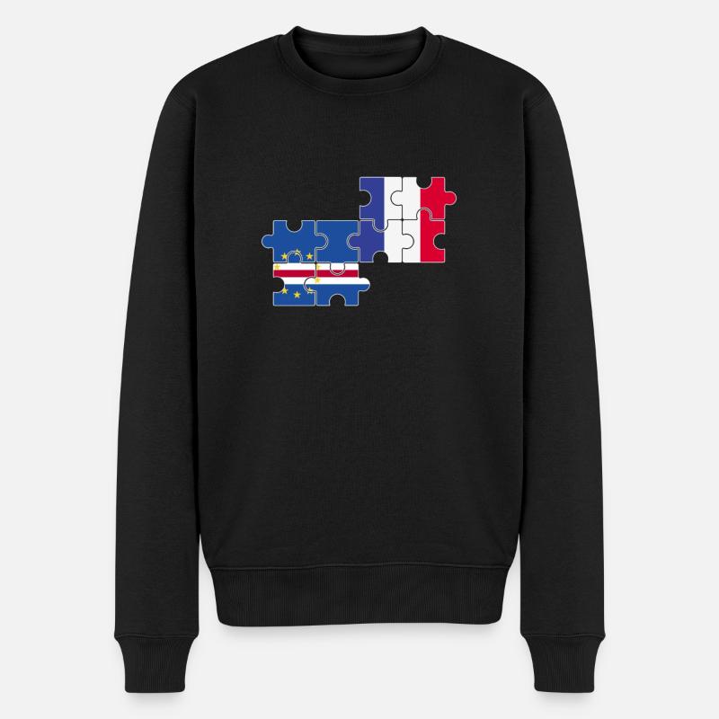 Cap-Vert France Drapeau Cap-Vert français - Pull Premium bio Homme - noir