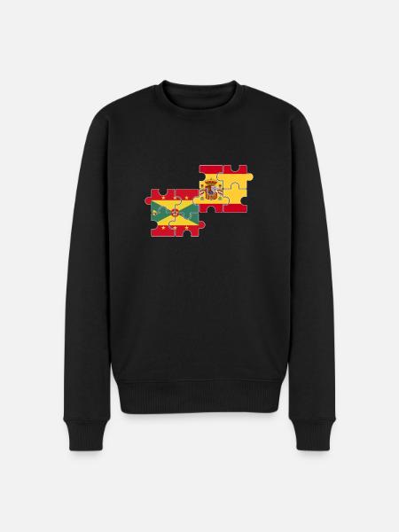 Grenada Spain Flag Spanish Grenader - Men's Premium Organic Jumper - black