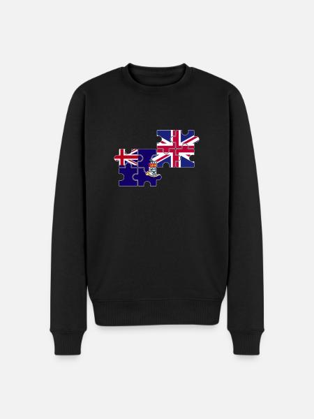 Îles Caïmans Drapeau britannique - Pull Premium bio Homme - noir