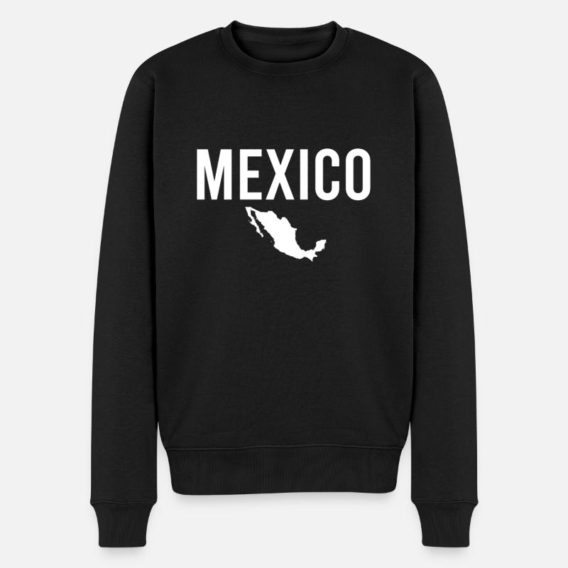 Mexique Carte Mexicains - Pull Premium bio Homme - noir