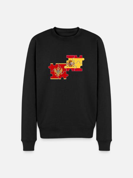 Montenegro Spain Flag Montenegrins - Men's Premium Organic Jumper - black