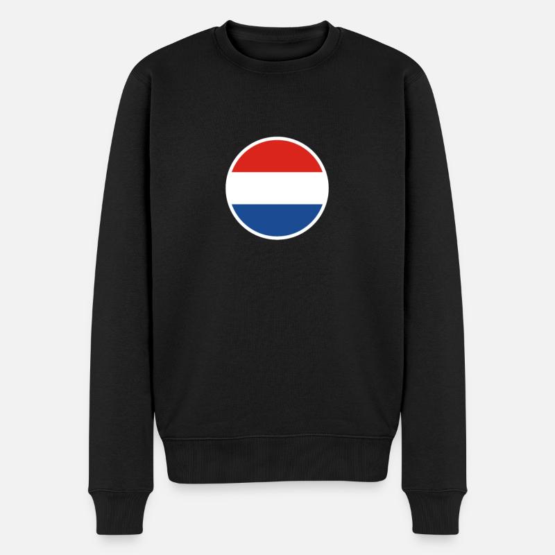 Pays-Bas Drapeau néerlandais néerlandais - Pull Premium bio Homme - noir