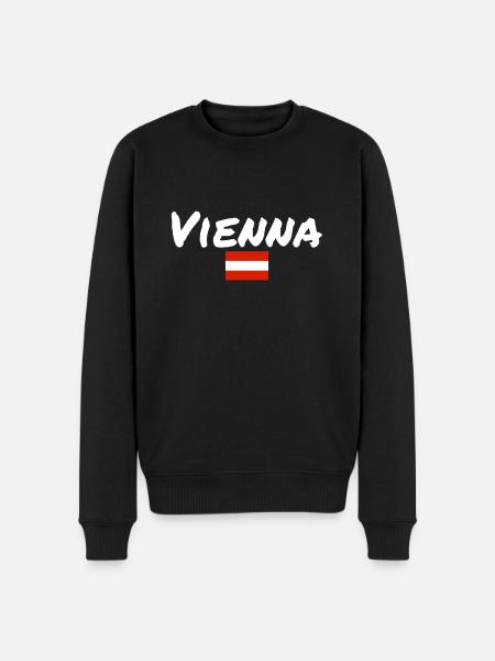 Vienna Austria Austrian Flag - Men's Premium Organic Jumper - black