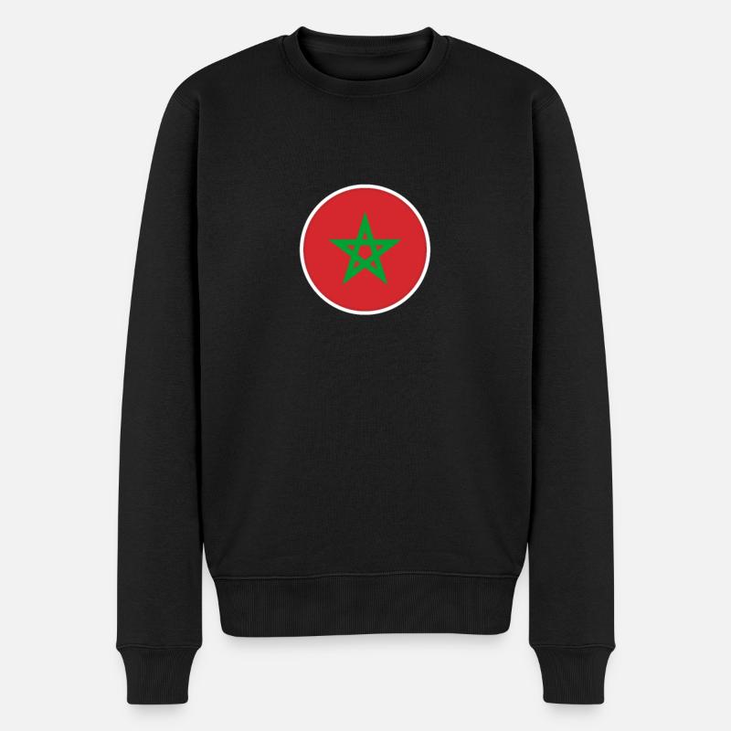 Maroc Drapeau Marocain Marocain - Pull Premium bio Homme - noir