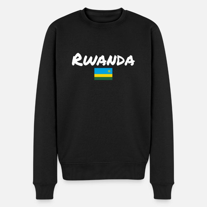 Rwanda Drapeau rwandais Rwandais - Pull Premium bio Homme - noir
