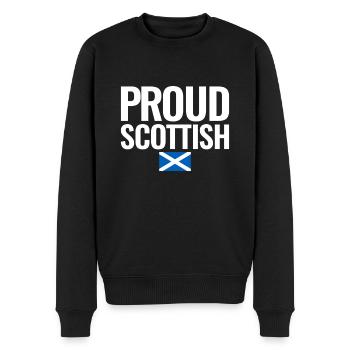 Proud Scottish Schottland Flagge Schotte - Männer Premium Bio Pullover - Schwarz - Vorne - Nico (187cm)