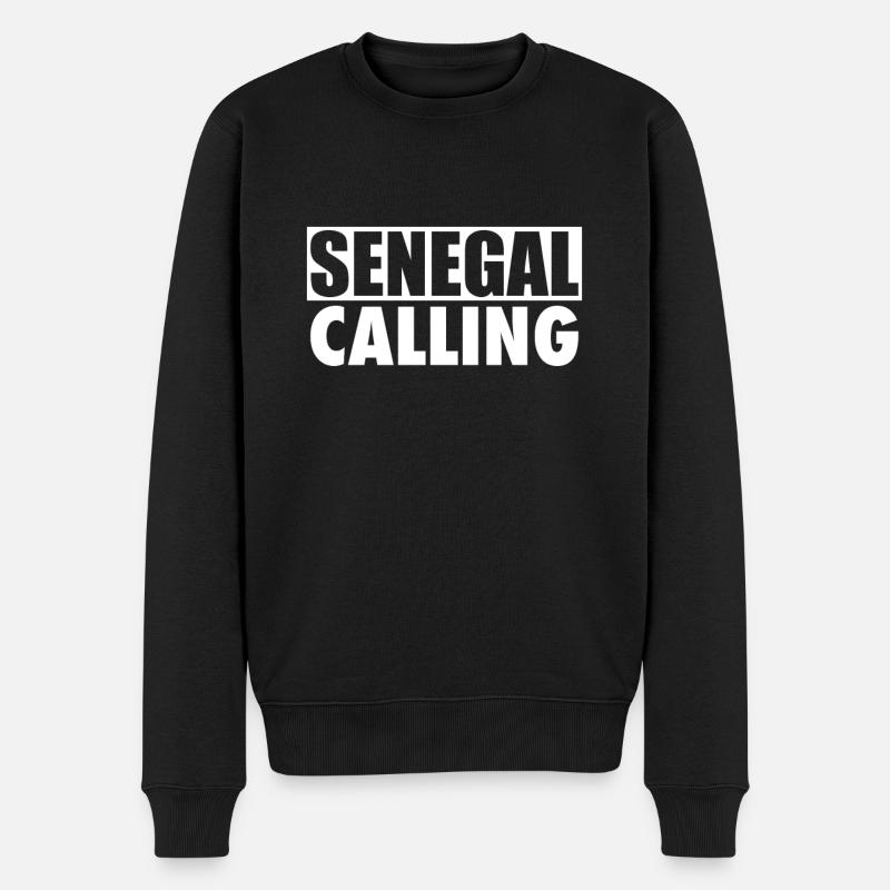 Sénégal Appel Sénégal Sénégal - Pull Premium bio Homme - noir