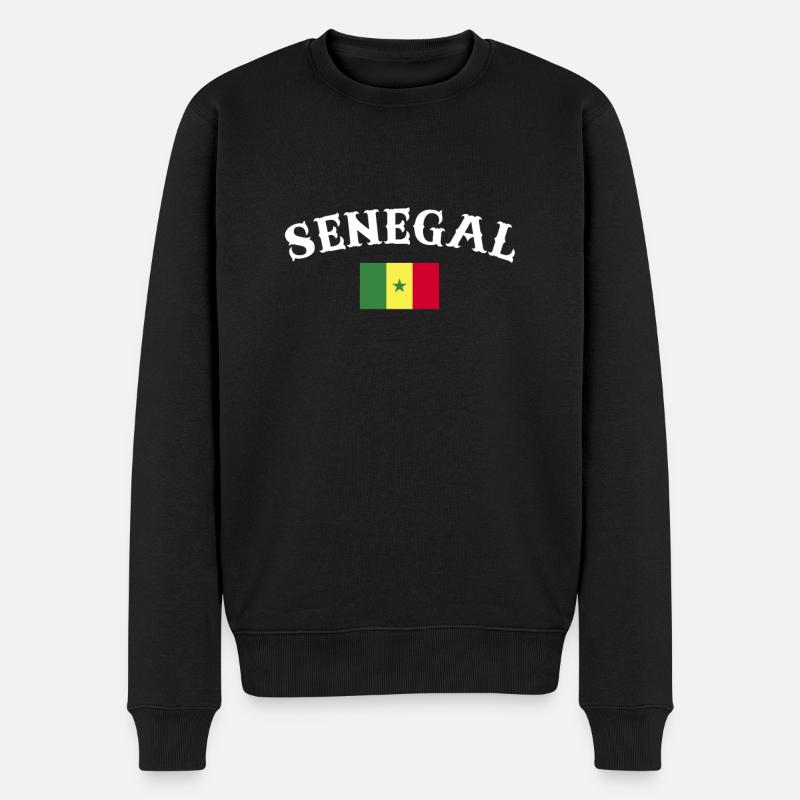 Sénégal Drapeau Sénégal Sénégal - Pull Premium bio Homme - noir