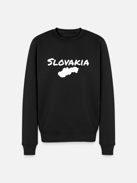 Slovakia Slovak Map Slovak - Men's Premium Organic Jumper - black