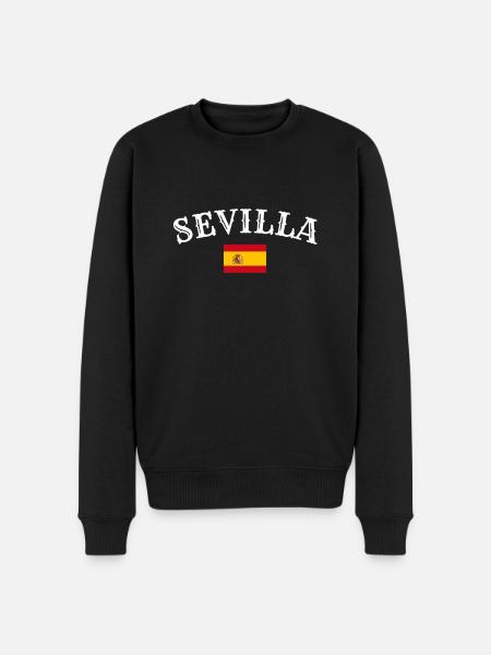 Seville, Spain, Spanish flag, Spaniards - Men's Premium Organic Jumper - black