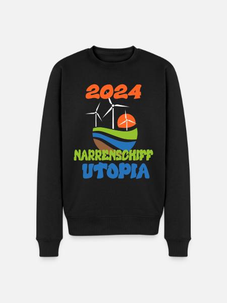 Narrenschiff Utopia, 2024 - Männer Premium Bio Pullover - Schwarz