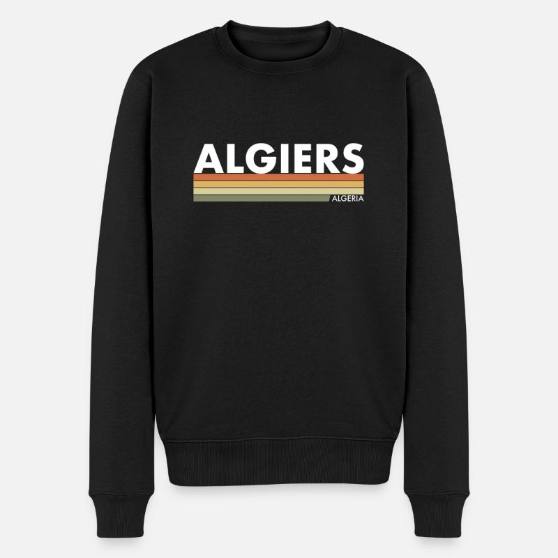 Alger Algérie Rétro Algérienne - Pull Premium bio Homme - noir
