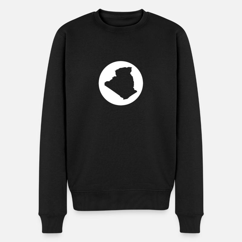 Algérie Algérie Carte Algérienne - Pull Premium bio Homme - noir