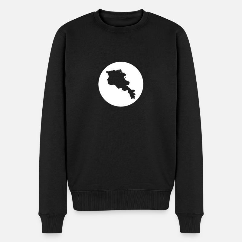 Carte de l’Arménie Arméniens - Pull Premium bio Homme - noir