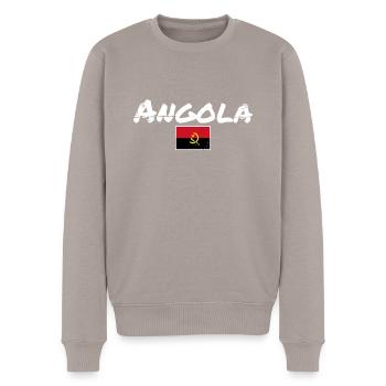 Angola Vintage drapeau angolais angolais - Pull Premium bio Homme - taupe - Devant - Nico (187cm)
