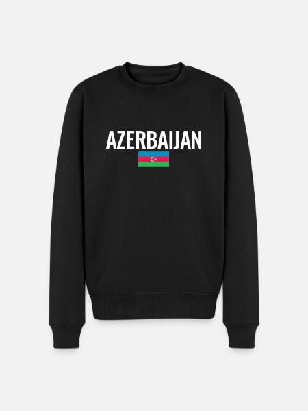 Azerbaijan Azerbaijan Azerbaijan Flag - Men's Premium Organic Jumper - black